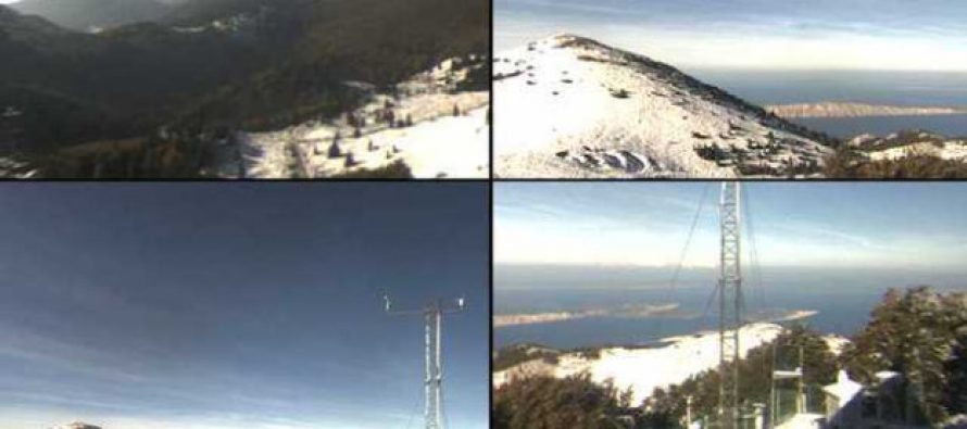 Pao prvi snijeg u planinama, u Dalmaciji orkanski udari bure i grmljavinsko nevrijeme