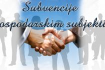 Javni poziv za podnošenje zahtjeva za dodjelu subvencija gospodarskih subjekata u 2016. godini