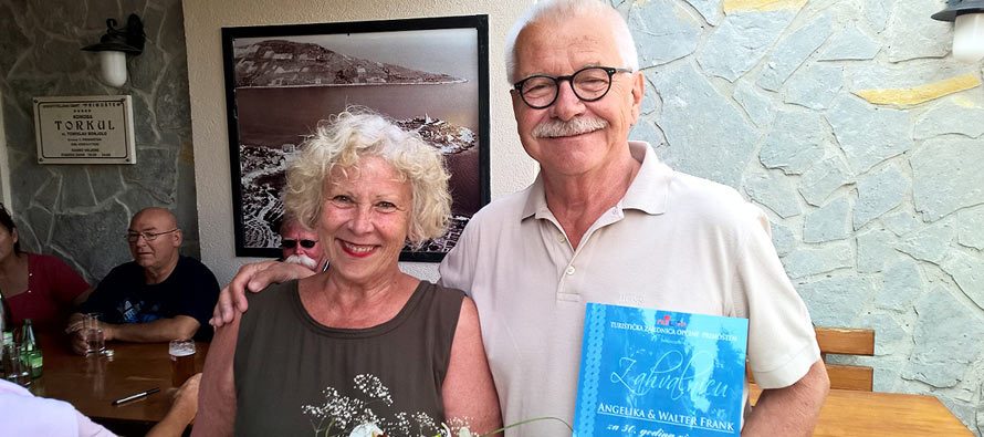 Hvala Angeliki i Walteru na 50 godini vjernosti Primoštenu !