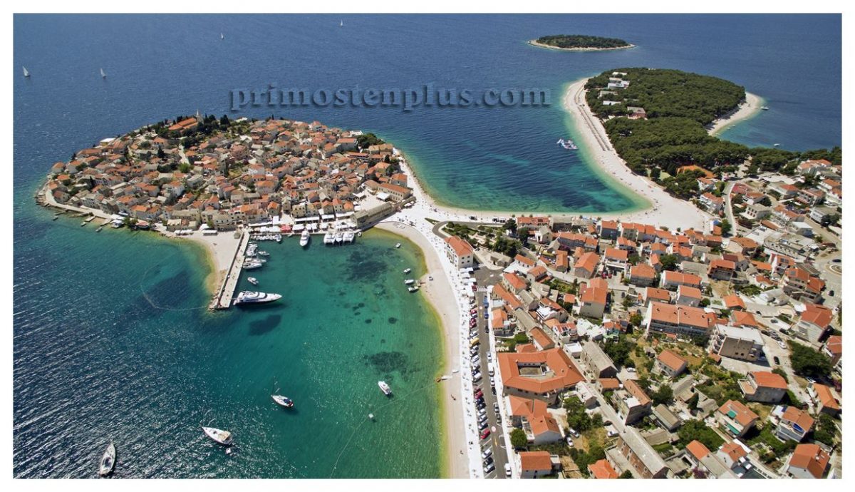 PRIMOŠTEN: Pozdrav iz zraka