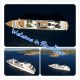 Kruzer Seabourn Odyssey iz zraka