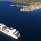 Kruzer Seabourn Odyssey iz zraka