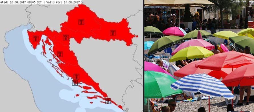 KAO ISPOD PEKE: Oprez, Bit će do 40°C, crveni alarm u cijeloj zemlji