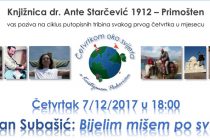 Knjižnica dr. Ante Starčević 1912 – Primošten vas poziva na ciklus putopisnih tribina “Četvrtkom oko svijeta” svakog prvog četvrtka u mjesecu