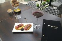 N’ardin wine, cheese, ham & olive