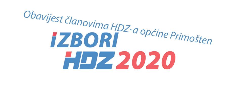 SPONZORIRANI ČLANAK: Obavijest članovima HDZ-a općine Primošten