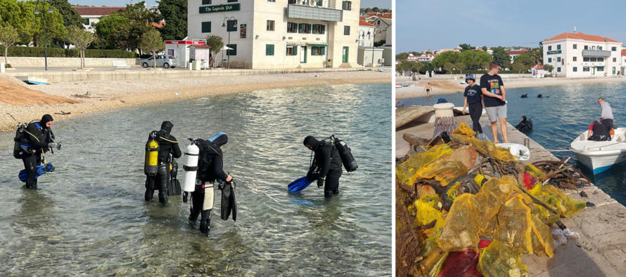 Održana hvalevrijedna akcija čišćenja podmorja na potezu Stara riva – Nova riva