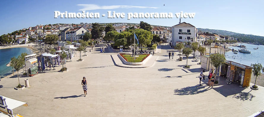 LIVE PANORAMA VIEW: Video prijenos uživo iz Primoštena – Trg don Ive Šarića