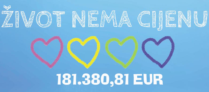 Obitelji malog Ivana uplatili ste 181.380,81 € ! HVALA:)