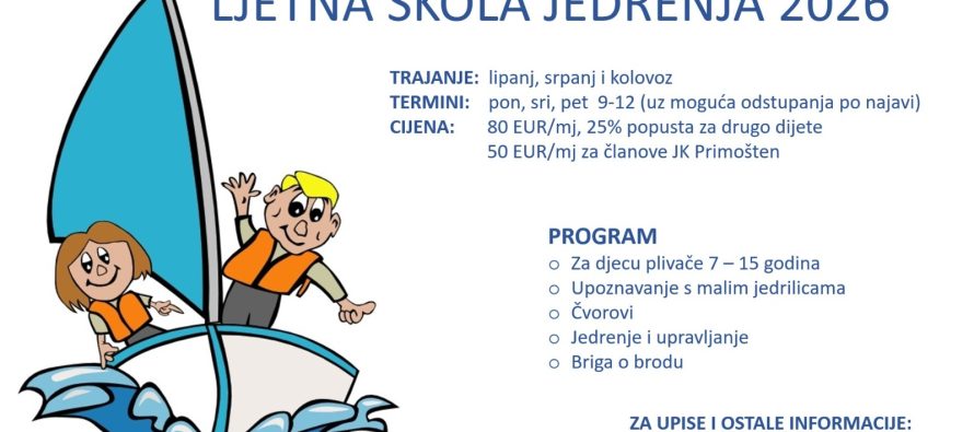 Upišite se u školu jedrenja